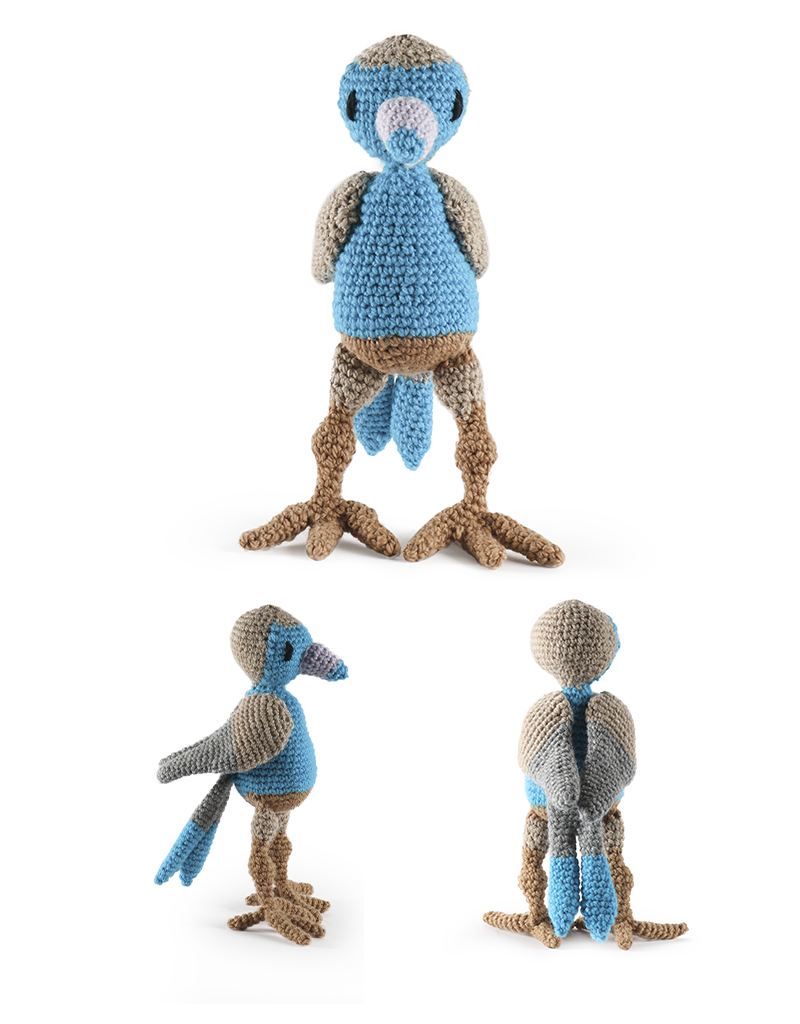 toft ed's animal Mia the Blue Waxbill amigurumi crochet
